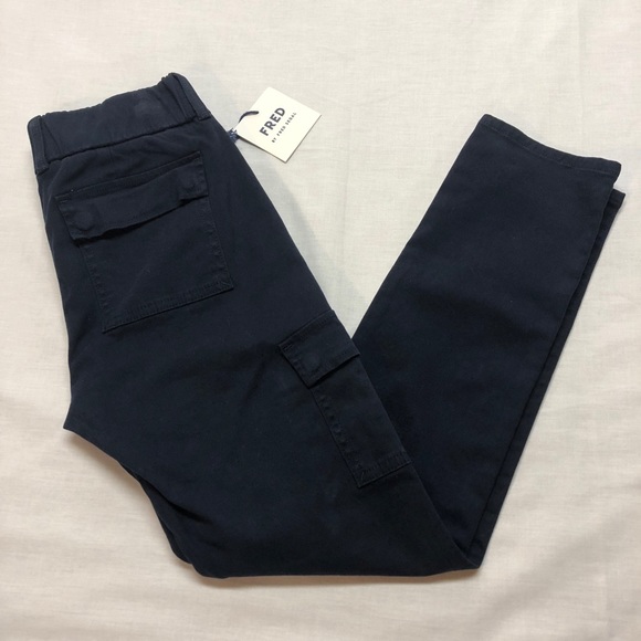 NWT Fred Segal navy stretch chino jogger pants - Picture 3 of 3